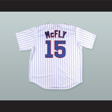 Load image into Gallery viewer, Marty McFly 15 Pinstriped Baseball Jersey Back to the Future II Prediction