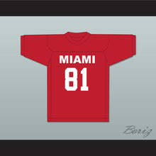 Load image into Gallery viewer, Marvin 'Shake' Tiller 81 Miami Red Football Jersey Semi-Tough
