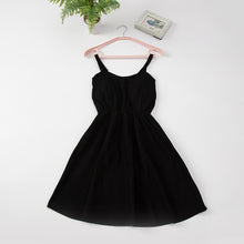 Load image into Gallery viewer, Marwin 2019 New-Coming Summer Solid Knee-Length Spaghetti Strap Strapless Dresses High Street Empire Style Party Holiday Dresses