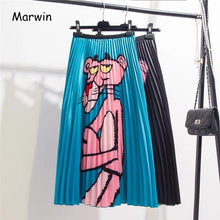 Load image into Gallery viewer, Marwin 2019 Spring Autumn New-Coming Printing Cartoon Pattern High Street Europen Style Women Skirts High Elastic Quality Skirts