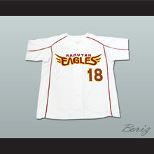 Load image into Gallery viewer, Masahiro Tanaka 18 Tohoku Rakuten Golden Eagles White Baseball Jersey
