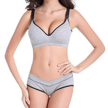 Load image into Gallery viewer, Maternity Nursing Bra+Pants Underwear Set Breastfeeding bra for Pregnant women Pregnancy Feeding Underwear Briefs Clothing