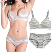 Load image into Gallery viewer, Maternity Nursing Bra+Pants Underwear Set Breastfeeding bra for Pregnant women Pregnancy Feeding Underwear Briefs Clothing
