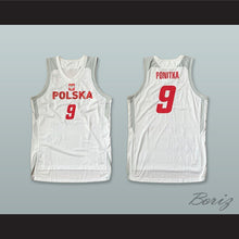 Load image into Gallery viewer, Mateusz Ponitka 9 Polska Poland White Basketball Jersey