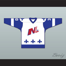 Load image into Gallery viewer, Mathias Ladouceur 30 Le National de Quebec White Hockey Jersey- Lance et compte (He Shoots, He Scores)