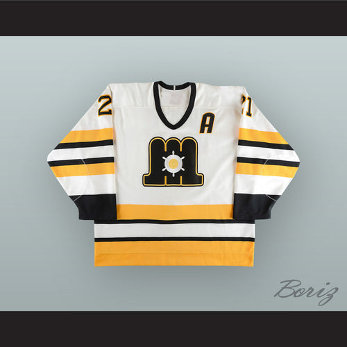 Mathieu Darche 21 Portland Pirates White Hockey Jersey