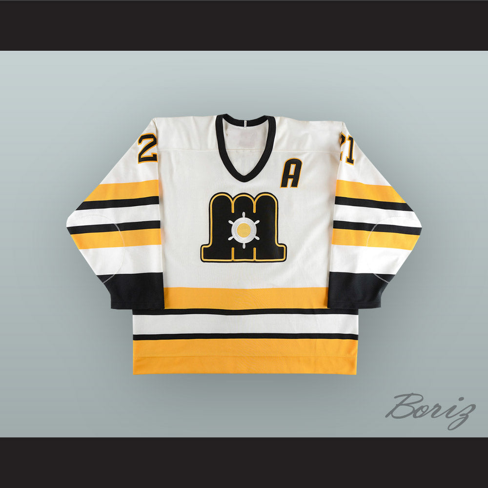 Mathieu Darche 21 Portland Pirates White Hockey Jersey