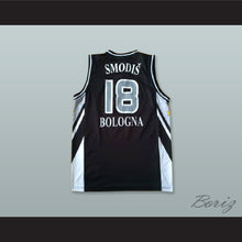 Load image into Gallery viewer, Matjaz Smodis 18 Virtus Bologna Italy Black Basketball Jersey