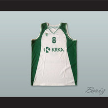 Load image into Gallery viewer, Matjaz Smodis 8 KK Krka Novo Mesto Slovenia White Basketball Jersey