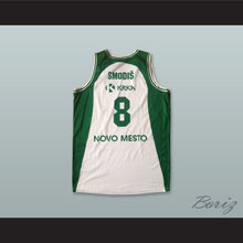 Load image into Gallery viewer, Matjaz Smodis 8 KK Krka Novo Mesto Slovenia White Basketball Jersey