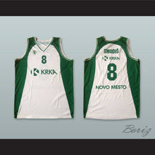 Load image into Gallery viewer, Matjaz Smodis 8 KK Krka Novo Mesto Slovenia White Basketball Jersey