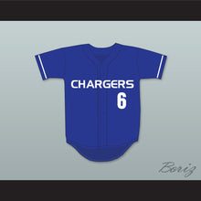 Load image into Gallery viewer, Matt Chapman 6 El Toro High School Chargers Blue Baseball Jersey 2