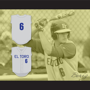 Matt Chapman 6 El Toro High School Chargers Gray Baseball Jersey 1