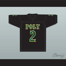 Load image into Gallery viewer, Matt Corral 2 Long Beach Polytechnic High School Jackrabbits Black Football Jersey 2