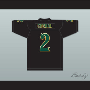 Matt Corral 2 Long Beach Polytechnic High School Jackrabbits Black Football Jersey 2