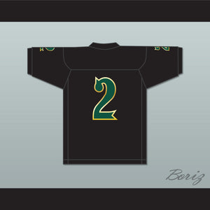 Matt Corral 2 Long Beach Polytechnic High School Jackrabbits Black Football Jersey 1