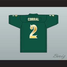 Load image into Gallery viewer, Matt Corral 2 Long Beach Polytechnic High School Jackrabbits Dark Green Football Jersey 2