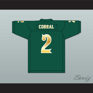 Matt Corral 2 Long Beach Polytechnic High School Jackrabbits Dark Green Football Jersey 2
