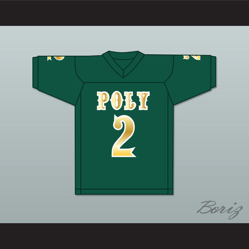 Matt Corral 2 Long Beach Polytechnic High School Jackrabbits Dark Green Football Jersey 1
