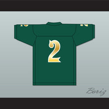 Load image into Gallery viewer, Matt Corral 2 Long Beach Polytechnic High School Jackrabbits Dark Green Football Jersey 1