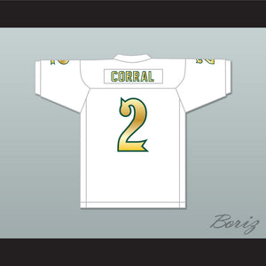 Matt Corral 2 Long Beach Polytechnic High School Jackrabbits White Football Jersey 2