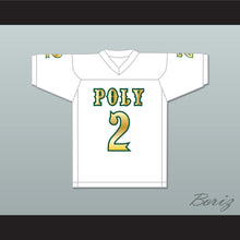 Load image into Gallery viewer, Matt Corral 2 Long Beach Polytechnic High School Jackrabbits White Football Jersey 1
