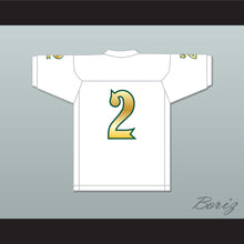 Load image into Gallery viewer, Matt Corral 2 Long Beach Polytechnic High School Jackrabbits White Football Jersey 1