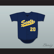 Load image into Gallery viewer, Matthew Stafford 20 Highland Park High School Scots Navy Blue Baseball Jersey 2