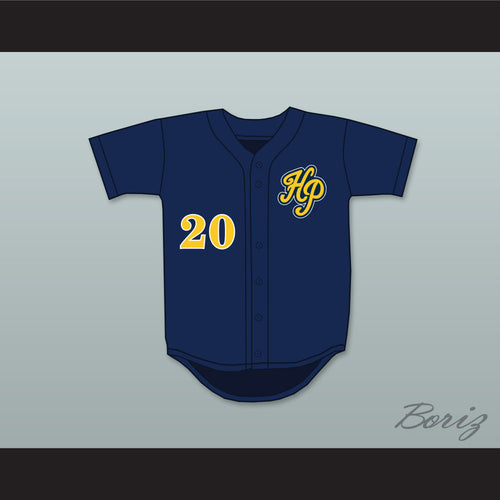 Matthew Stafford 20 Highland Park High School Scots Navy Blue Baseball Jersey 3