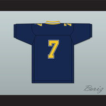 Load image into Gallery viewer, Matthew Stafford 7 Highland Park High School Scots Navy Blue Football Jersey 3