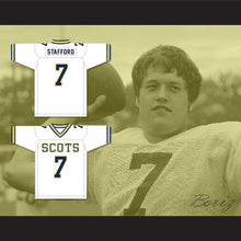 Load image into Gallery viewer, Matthew Stafford 7 Highland Park High School Scots White Football Jersey 2