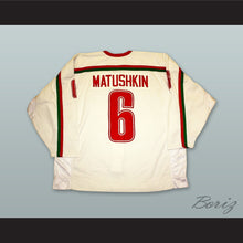 Load image into Gallery viewer, Matushkin 6 Belarus White Hockey Jersey