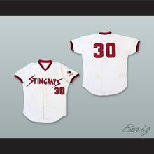 Load image into Gallery viewer, Maui Stingrays Hawaii 30 White Button Down Baseball Jersey