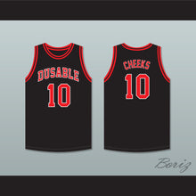 Load image into Gallery viewer, Maurice Cheeks 10 DuSable High School Panthers Black Basketball Jersey 2