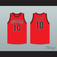 Load image into Gallery viewer, Maurice Cheeks 10 DuSable High School Panthers Red Basketball Jersey 2
