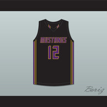 Load image into Gallery viewer, Max Christie 12 Rolling Meadows High School Mustangs Black Basketball Jersey 1