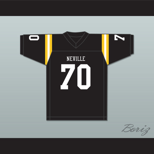 Max Mitchell 70 Neville High School Tigers Black Football Jersey 2