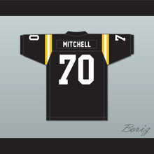 Load image into Gallery viewer, Max Mitchell 70 Neville High School Tigers Black Football Jersey 2