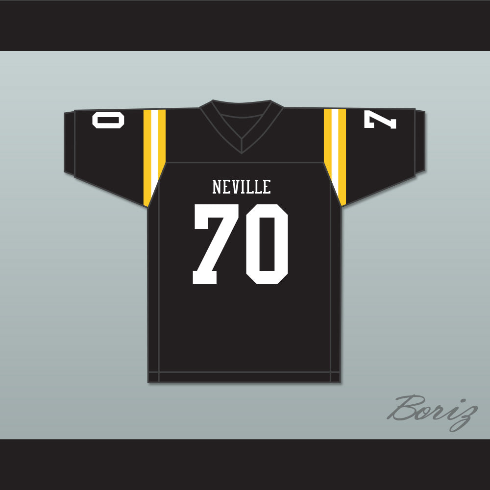 Max Mitchell 70 Neville High School Tigers Black Football Jersey 1