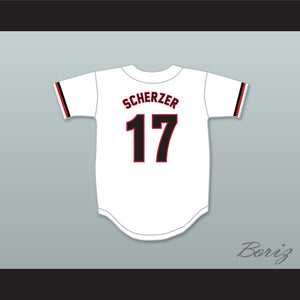 Max Scherzer 17 Parkway Central High School Colts White Baseball Jersey 2