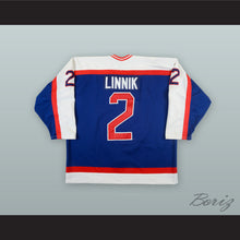 Load image into Gallery viewer, Max Linnik 2 Windsor Spitfires Blue Hockey Jersey