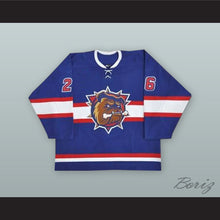 Load image into Gallery viewer, Maxim Lapierre 26 Hamilton Bulldogs Blue Hockey Jersey