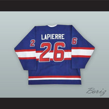 Load image into Gallery viewer, Maxim Lapierre 26 Hamilton Bulldogs Blue Hockey Jersey