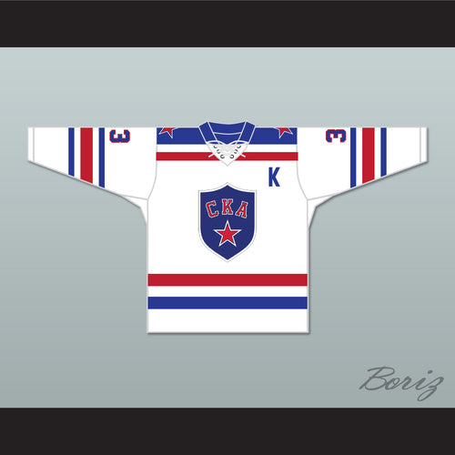 Maxim Sushinsky 33 SKA St. Petersburg White Tie Down Hockey Jersey