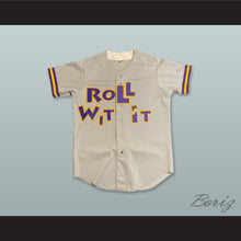 Load image into Gallery viewer, MC Hammer 21 Roll Wit It Gray Button Down Baseball Jersey