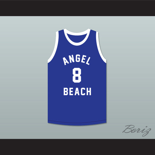 'Meat' Tuperello 8 Angel Beach Gators Blue Basketball Jersey Porky's Revenge