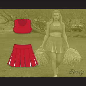 Megan Bloomfield High School Red Cheerleader Uniform But I'm a Cheerleader
