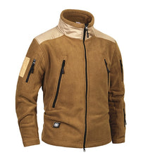 Load image into Gallery viewer, Mege Brand Clothing Coat Men Thicken Warm Military Army Fleece Jacket Patchwork Multi Pockets Polartec Men's Jacket and Coats