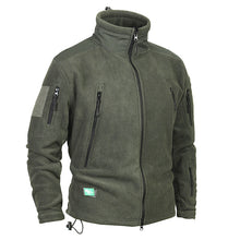 Load image into Gallery viewer, Mege Brand Clothing Coat Men Thicken Warm Military Army Fleece Jacket Patchwork Multi Pockets Polartec Men's Jacket and Coats
