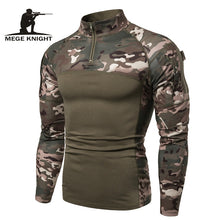 Load image into Gallery viewer, Mege Camouflage Tactical Military Clothing Combat Shirt Assault Multicam ACU long sleeve Army Tight T shirt Army USMC Costume